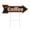 Signmission Hot Coffee Arrow Yard Sign Funny Home Decor 30in Wide C-ARROW10-999813 - alternate 1